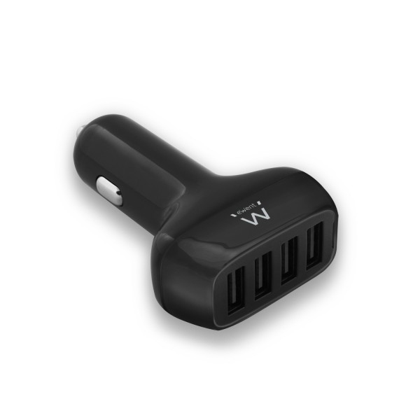 Ewent EW1354 cargador de dispositivo móvil Universal Negro Encendedor de cigarrillos Auto