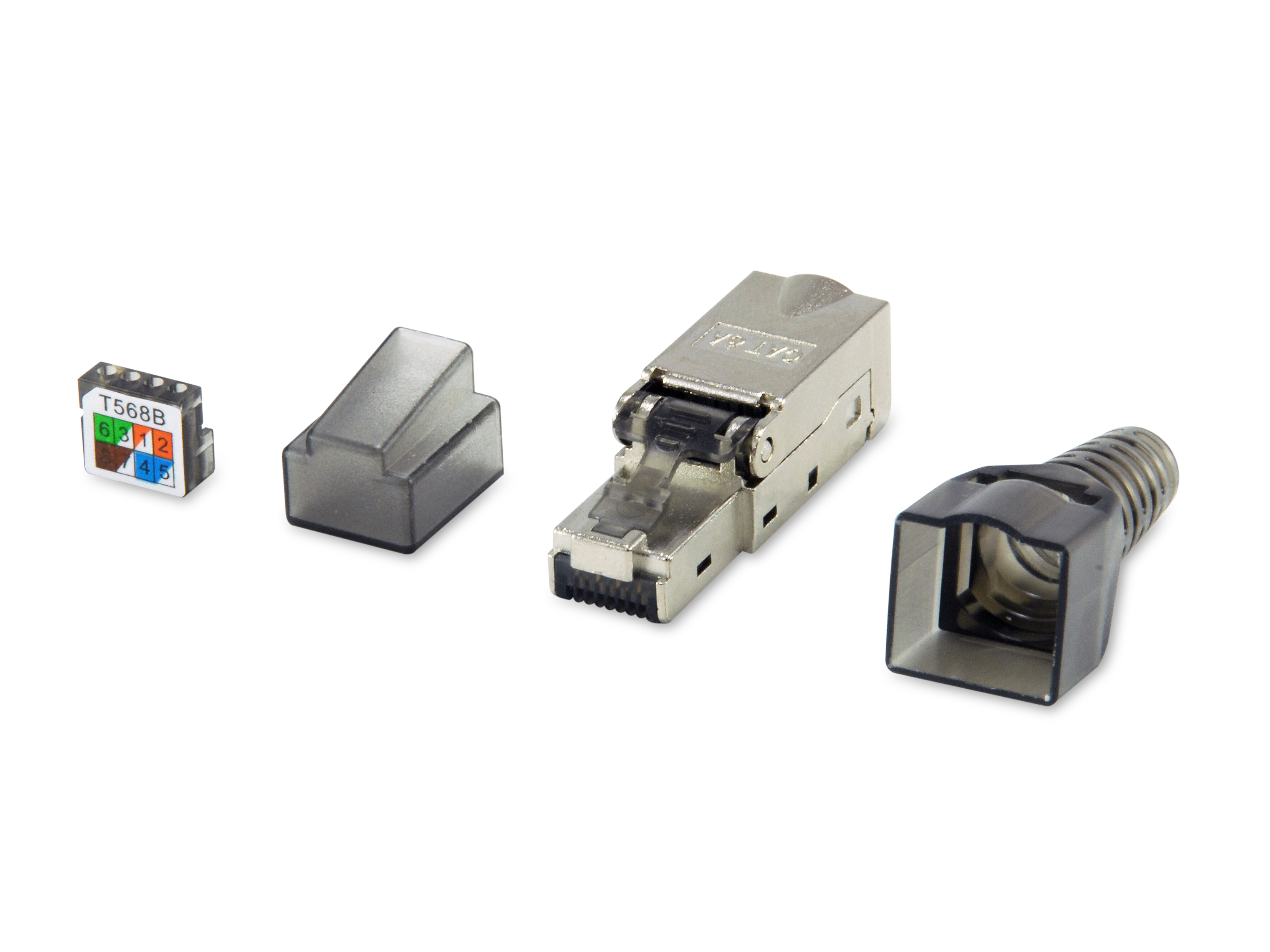 Werkzeugfreier RJ45-Stecker, Cat.6A