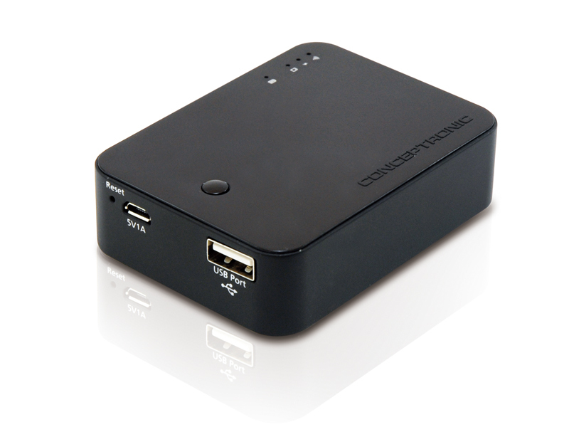 Conceptronic StreamVault ™ Wireless Card Reader with Powerbank – image 1