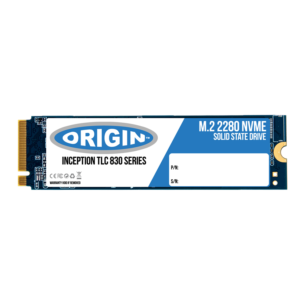 Origin Storage 02HM107-OS drives allo stato solido 512 GB M.2 PCI Express 3.0 NVMe 3D TLC