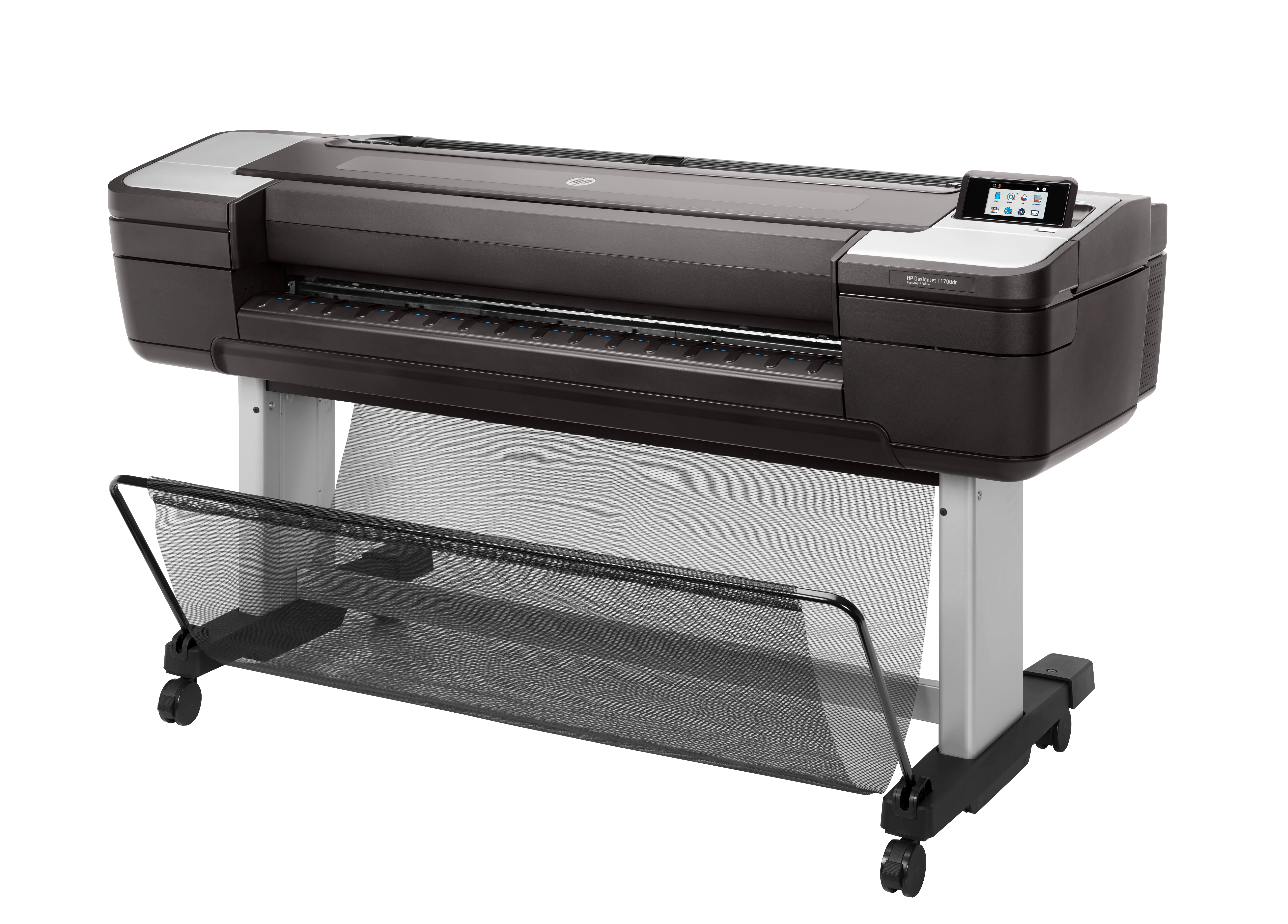 HP Designjet T1700 44-in Printer. Page description languages: HP-GL/2, TIFF, JPEG, CALS G4, URF, Printing colours: Cyan, P