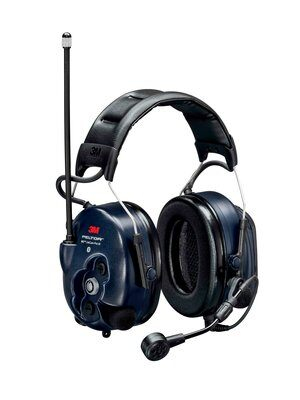 3M Peltor WS Lite-Com Pro III Headset with Headband - Portable - two-way radio - 70-channel - dark blue
