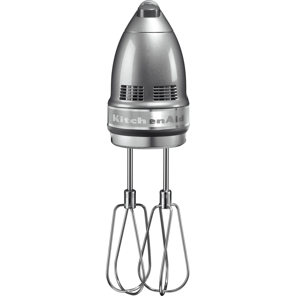 صورة خلاط يدوي KitchenAid 5KHM9212BCU، 85 واط، فضي، 9 سرعات، 1300 دورة في الدقيقة