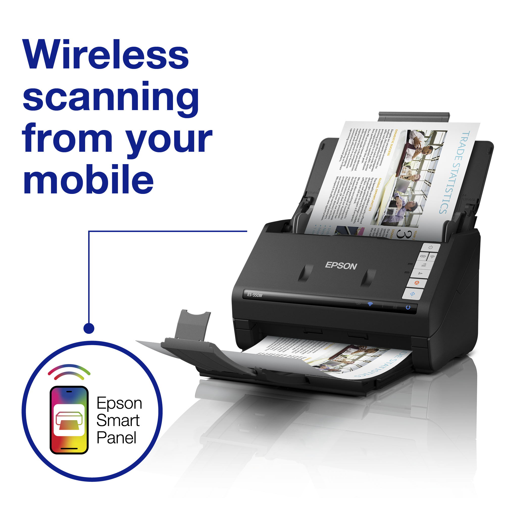 Epson WorkForce ES-550W A4 Scanner 45PPM – image 3