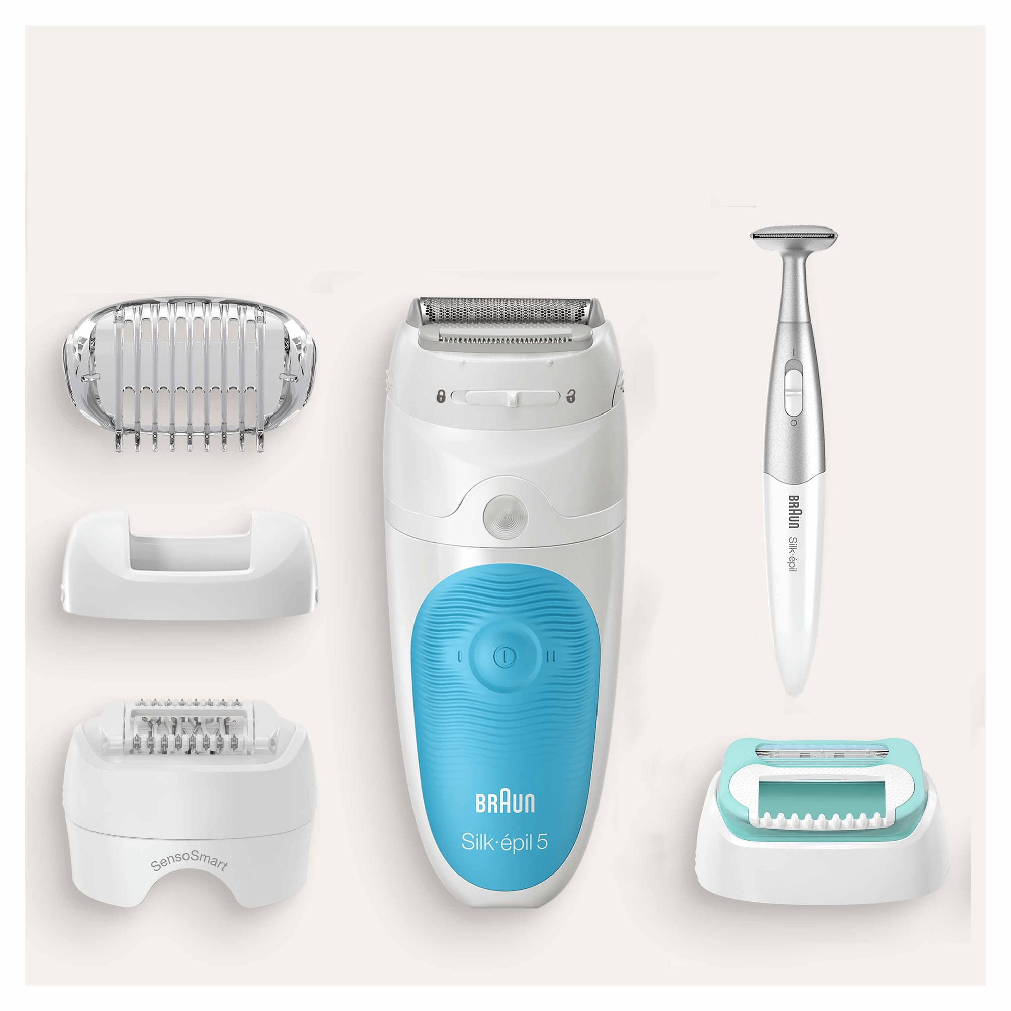 Braun Silk-épil 5 81706344 epilator 28 tweezers White, Turquoise – image 3