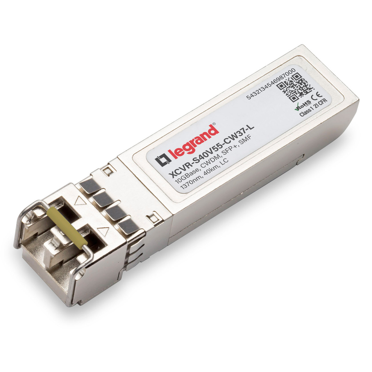 Legrand XCVR-S40V55-CW37-L network transceiver module Fiber optic 10000 Mbit/s SFP+ 1370 nm