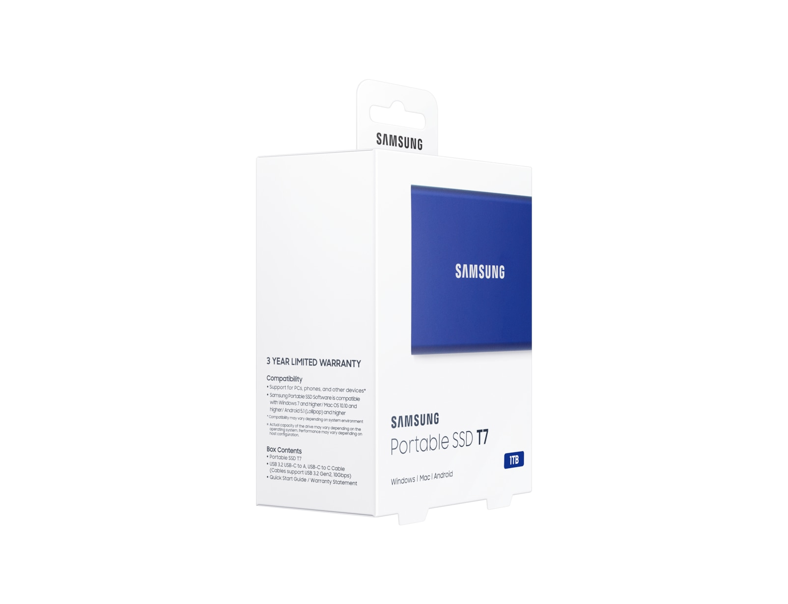 Samsung T7 1 TB USB Type-C 3.2 Gen 2 (3.1 Gen 2) Blue image 10