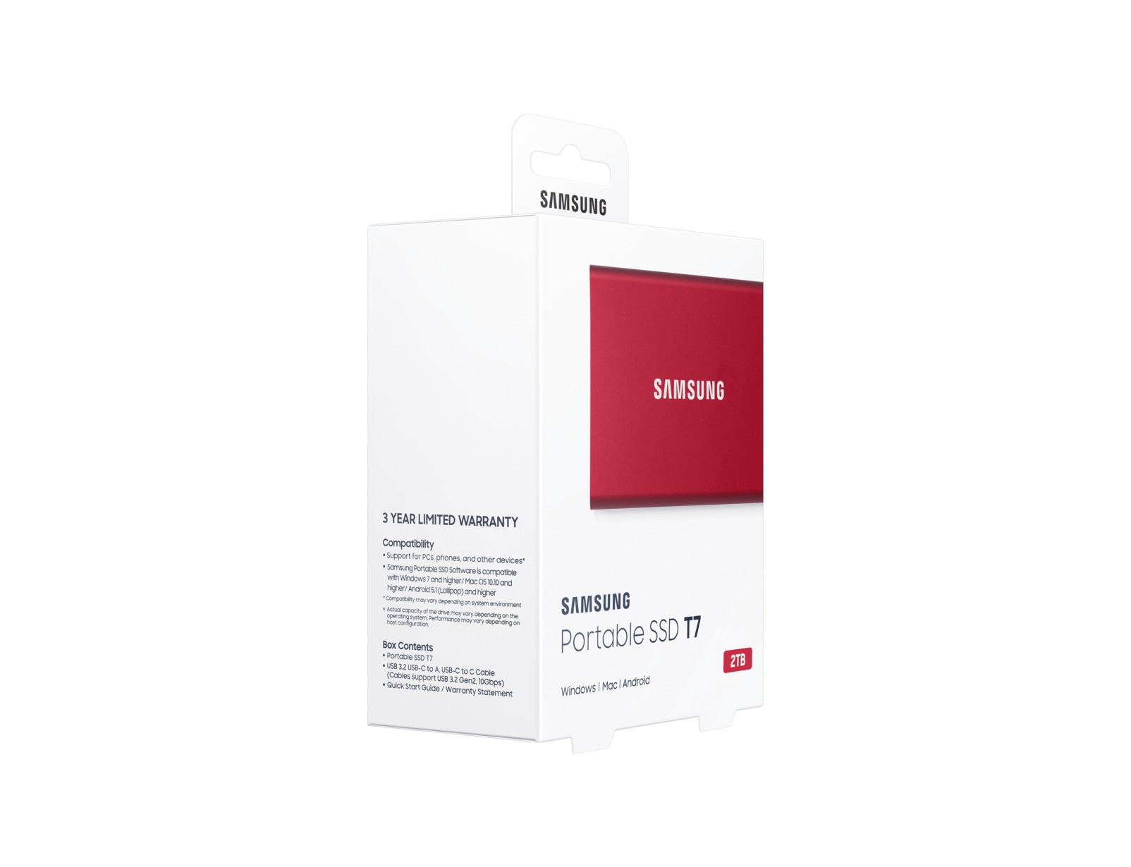 Samsung T7 2 TB USB Type-C 3.2 Gen 2 (3.1 Gen 2) Red image 10