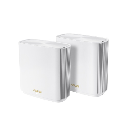 ASUS ZenWiFi AX 2PK wireless router Gigabit Ethernet Tri-band (2.4 GHz / 5 / White ZenWiFi AX (XT8 2PK) Whit