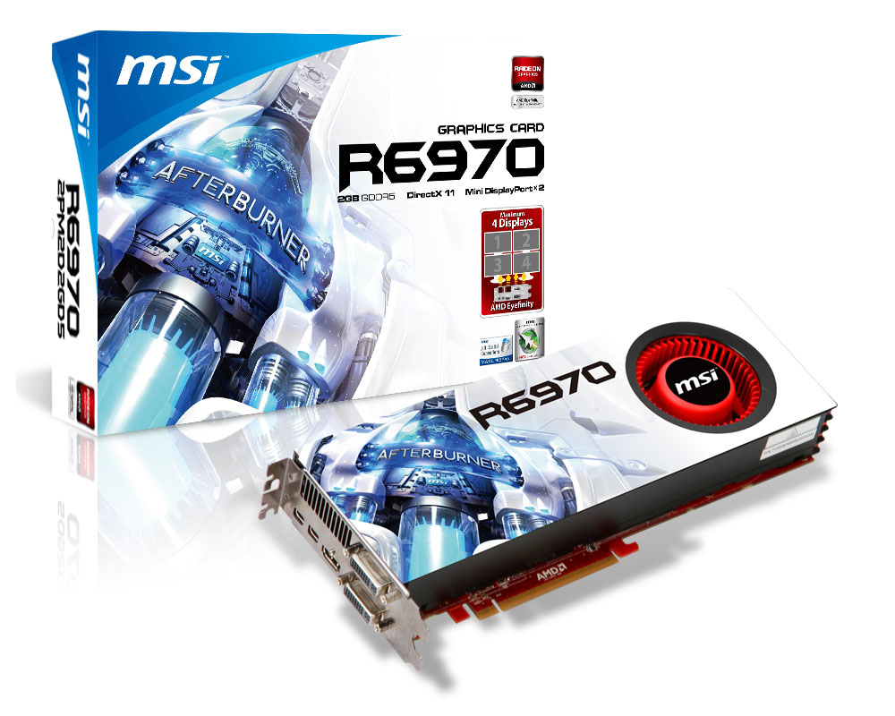 MSI R6970-2PM2D2GD5 graphics card NVIDIA 2 GB GDDR5