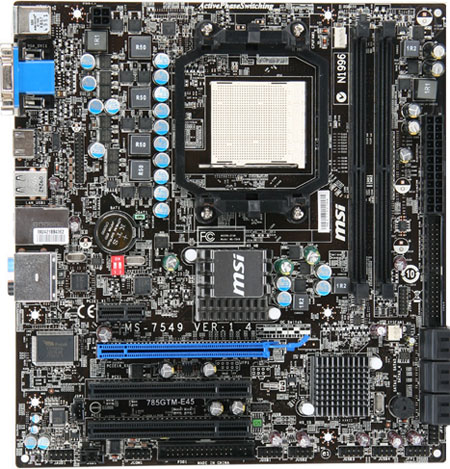 MSI 785GTM-E45 motherboard AMD