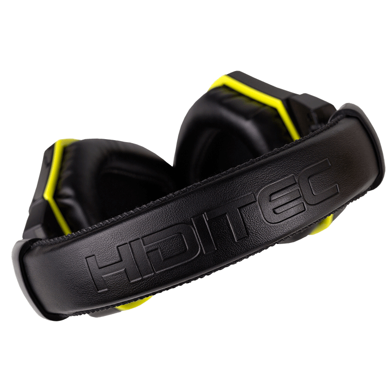 Hiditec Xanthos Headset Wired Head-band Gaming Black, Yellow – image 3