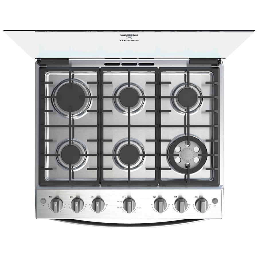 Whirlpool WFR5000D cooker Freestanding cooker Gas Grey – image 6