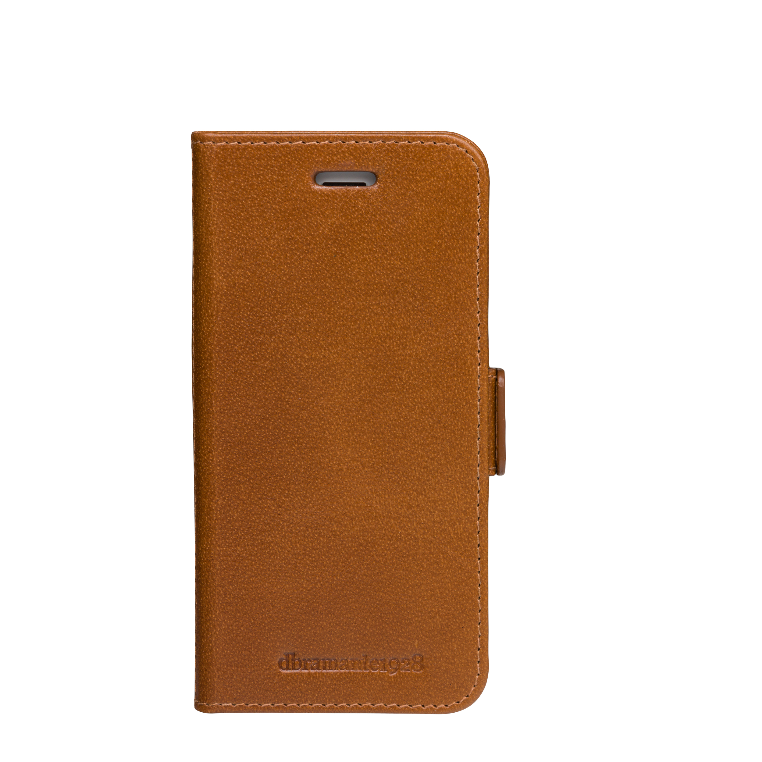 dbramante1928 Copenhagen Slim - Flip cover for mobile phone - full-grain leather - tan - for Apple iPhone 6, 6s, 7, 8, SE (2nd generation)