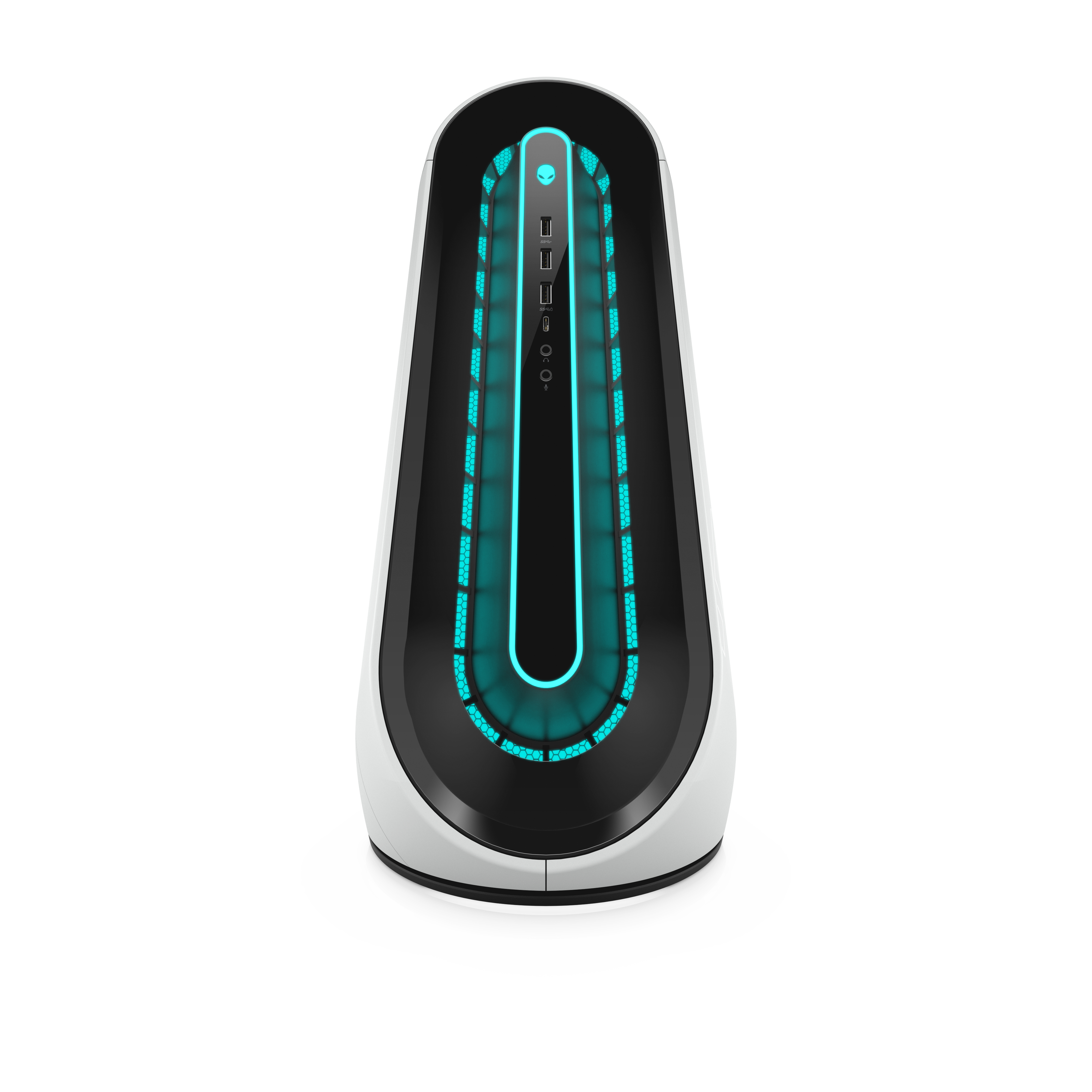 Alienware Aurora R11 Intel® Core™ i7 i7-10700K 16 GB DDR4-SDRAM 1.51 TB HDD+SSD NVIDIA GeForce RTX 2070 SUPER Windows 10 Home Midi Tower PC Black, White image 2