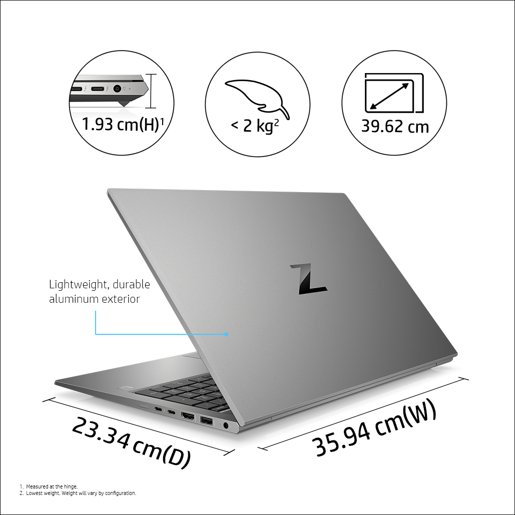 Specs HP ZBook Firefly 15 G7 Intel® Core™ i7 i7-10510U