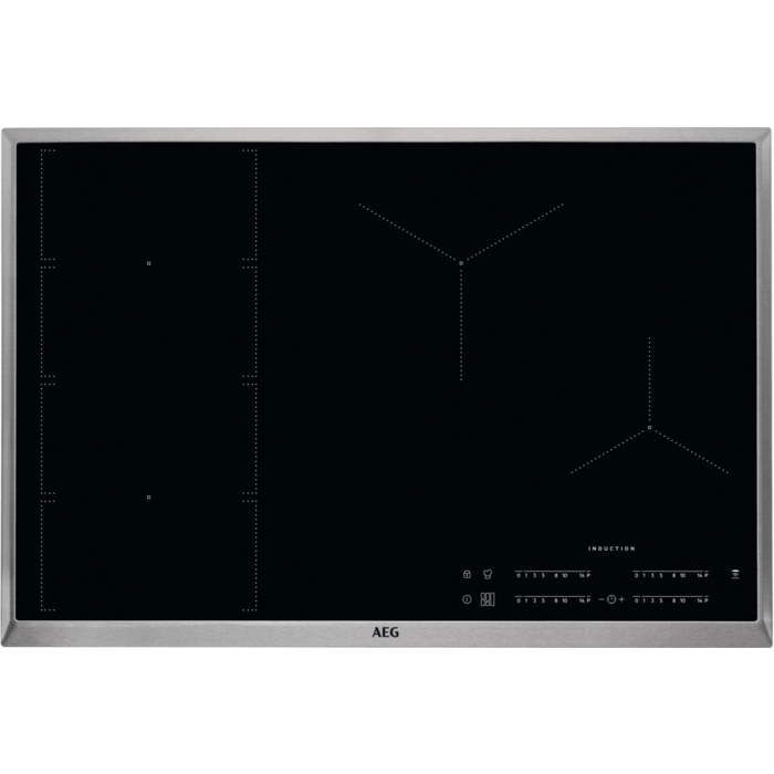 AEG IKE84471XB Black, Stainless steel Built-in Zone induction hob 0 zone(s)