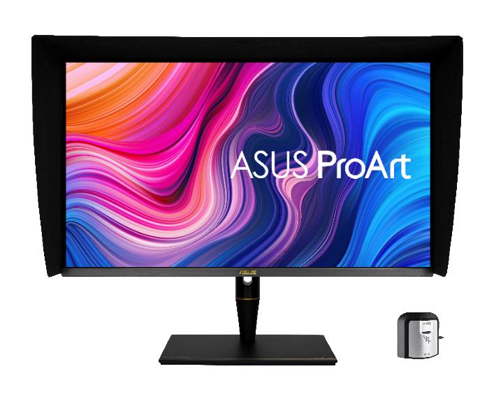 ASUS ProArt PA32UCX-PK - LED monitor - 32" - 3840 x 2160 4K @ 65 Hz - IPS - 1200 cd/m� - 1000:1 - DisplayHDR 1000 - 5 ms - 3xHDMI, DisplayPort, 2xThunderbolt 3 - speakers - black - with X-Rite i1 Display Pro
