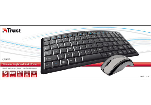 Trust 18094 keyboard Mouse included TV RF Wireless – image 3