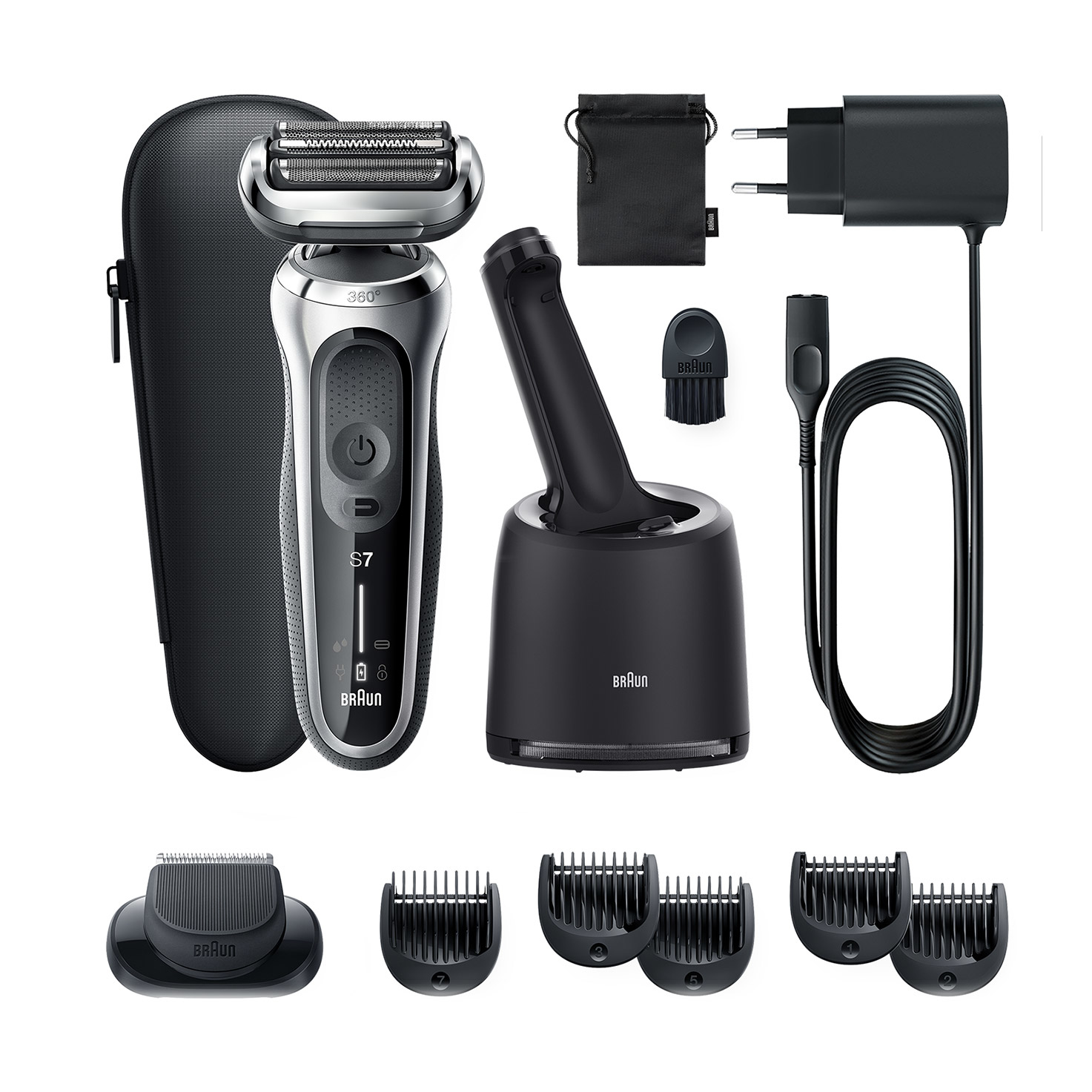 Braun Series 7 71-S7500cc Trimmer Silver – image 1