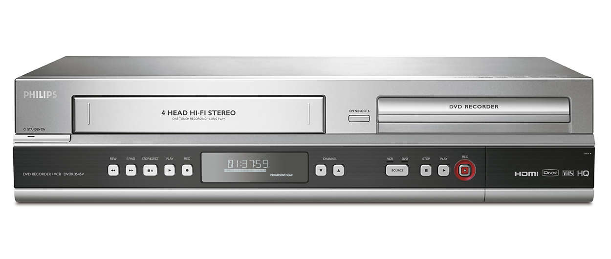 Philips DVDR3545V DVD recorder/VCR – image 1