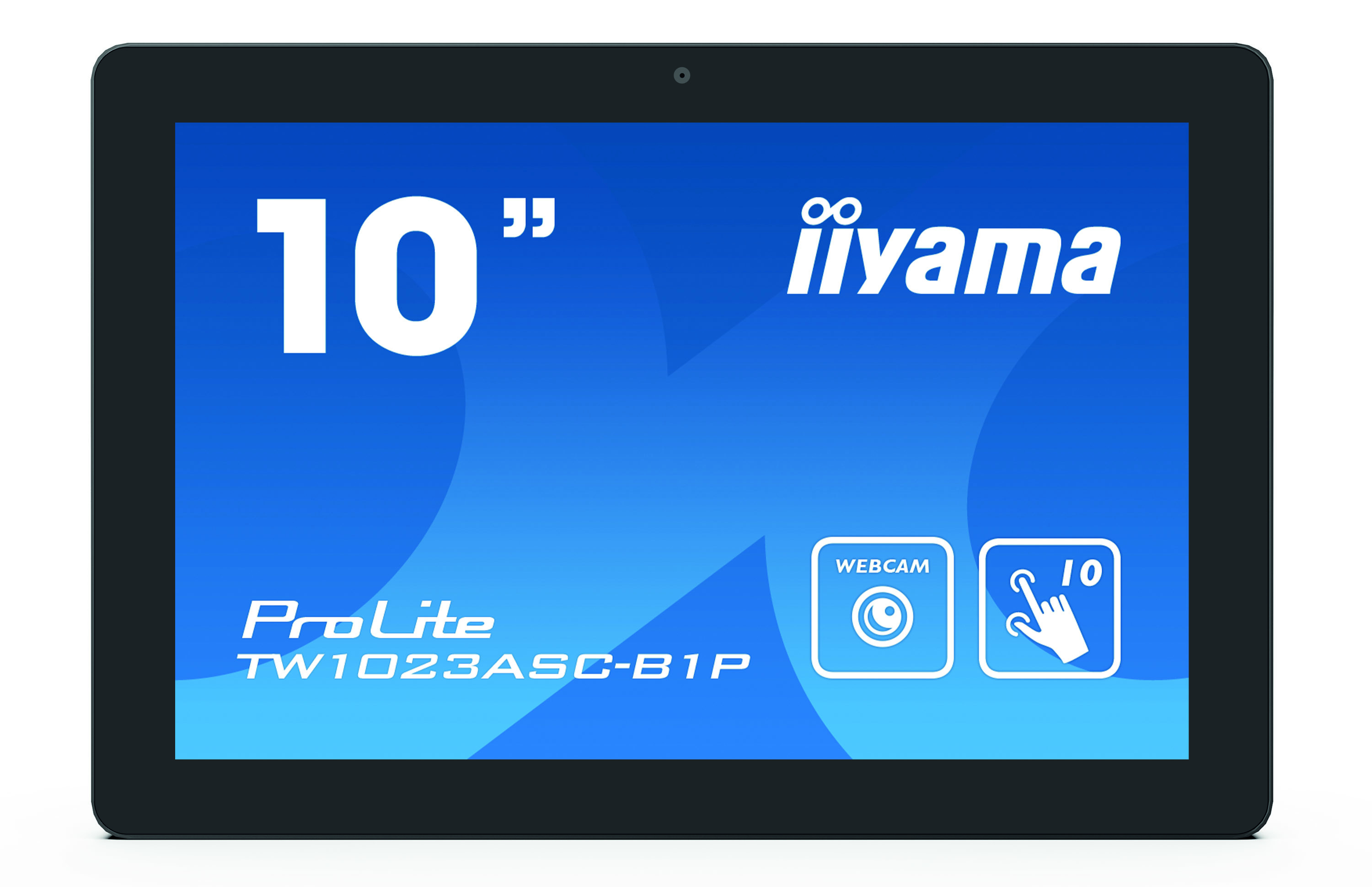iiyama ProLite TW1023ASC-B1P platta pc-skärmar 25,6 cm (10.1') 1280 x 800 pixlar WXGA LED Pekskärm Flera användare Svart