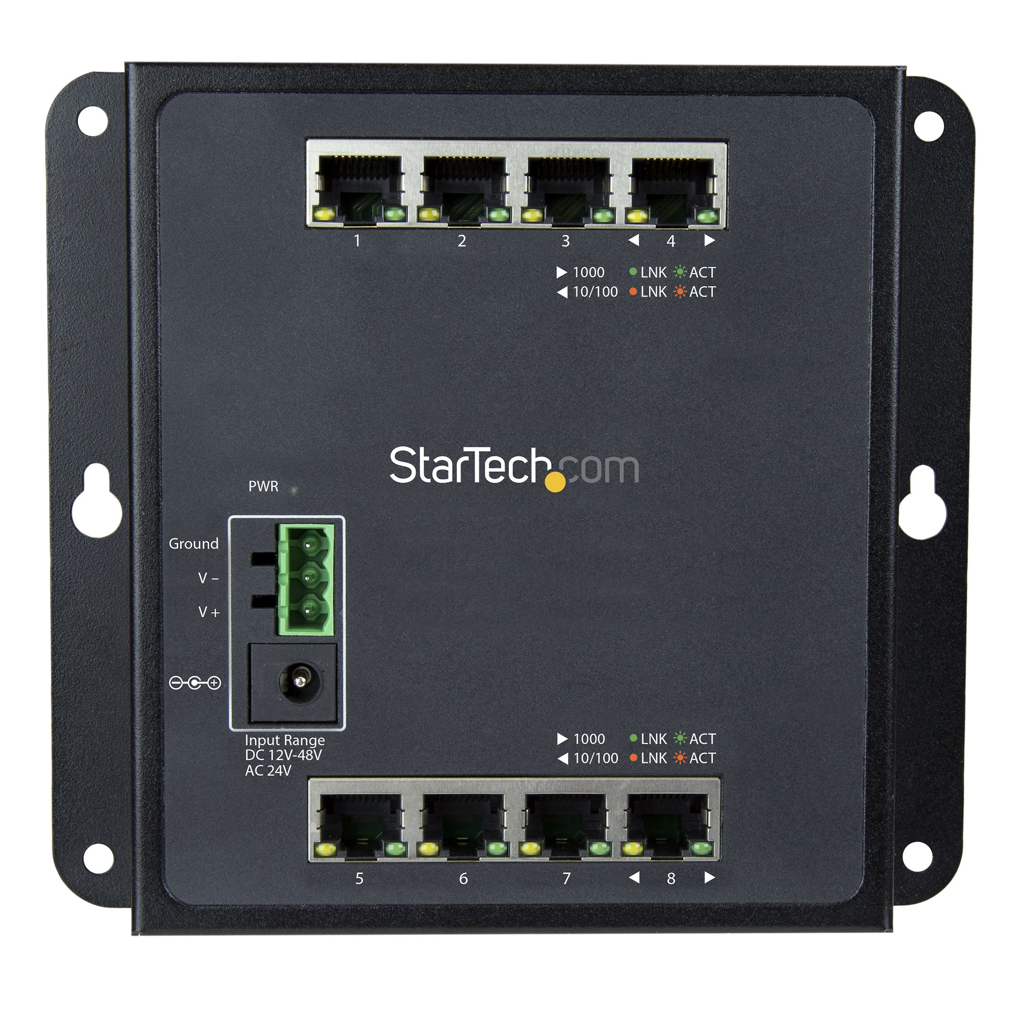 StarTech.com Industrial 8 Port Gigabit Ethernet Switch - Hardened Compact GbE Layer/L2 Managed Switch - Rugged Network Switch Din Rail/Wall Mountable RJ45/LAN S – image 3