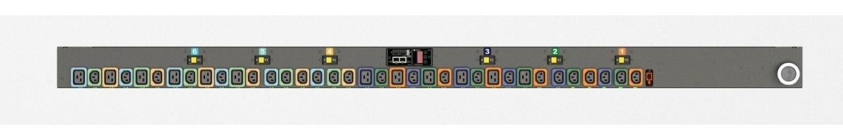 Vertiv Geist MNS3EHB1-36PNB8-6PS15D0A10-S-A power distribution unit (PDU) 36 AC outlet(s) 0U Black