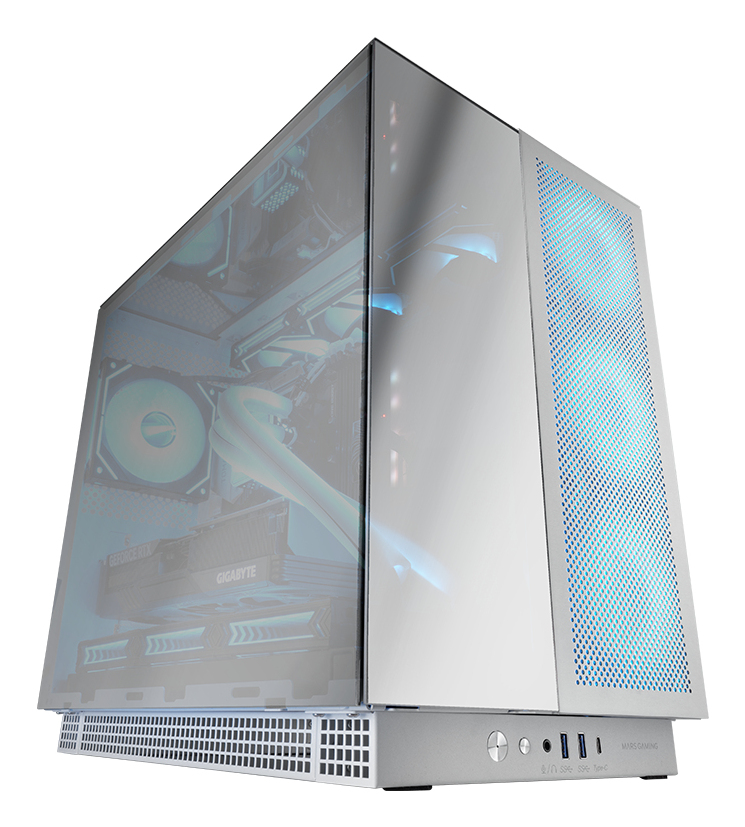 Mars Gaming MC-NOVA3 Tower Silver image 1