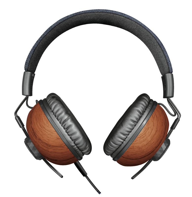 Trust Noma Headset Wired Head-band Calls/Music Black, Brown – image 2