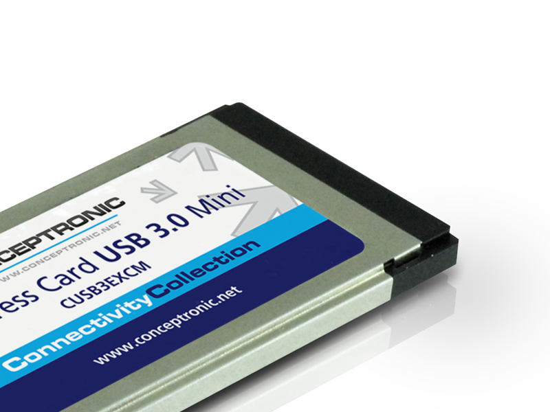 Conceptronic PC Express Card 1-Port USB 3.0 Mini – image 2