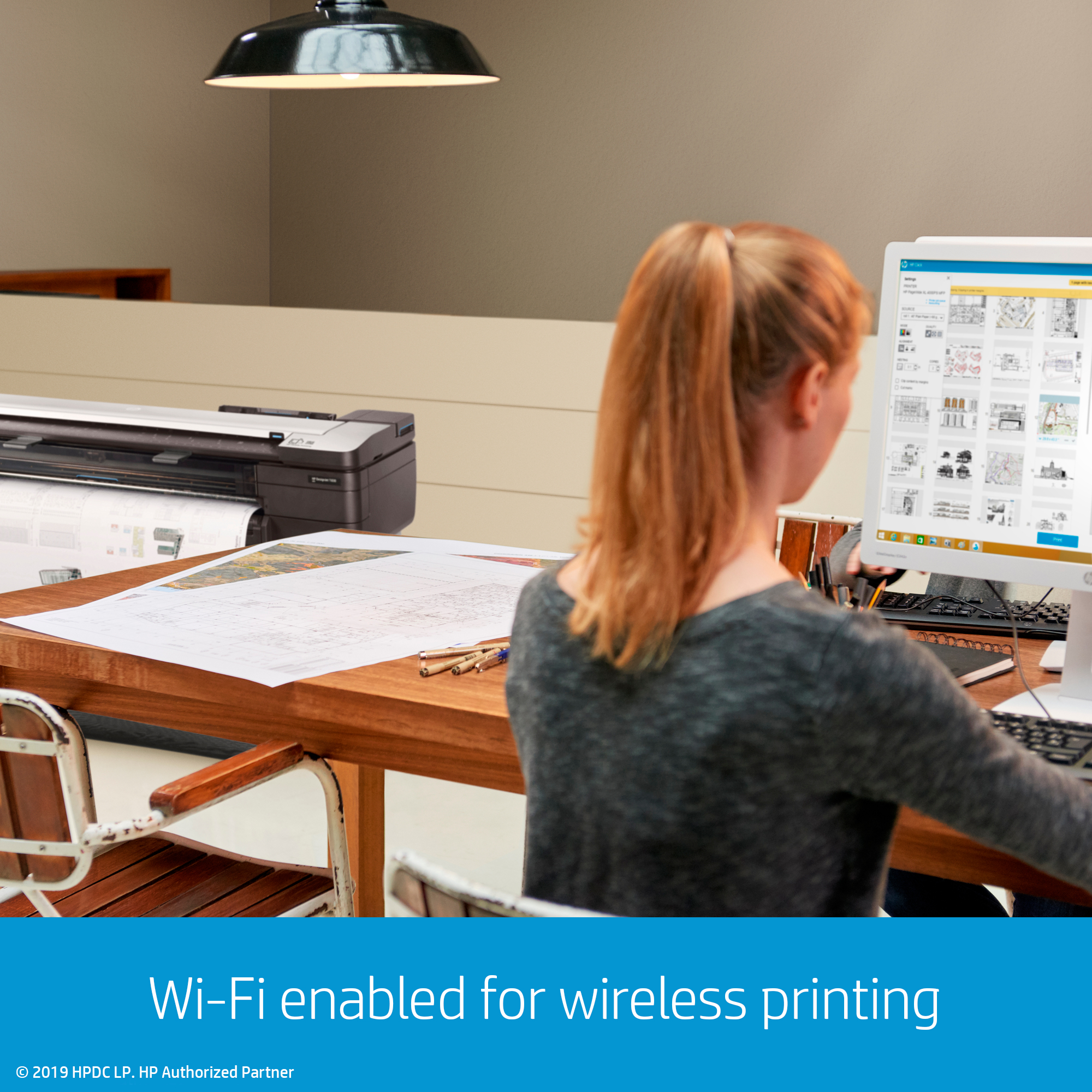 HP Designjet T830 24-in Multifunction Printer. Page description languages: HP-GL/2, TIFF, JPEG, HP-RTL, CALS G4, URF, Prin