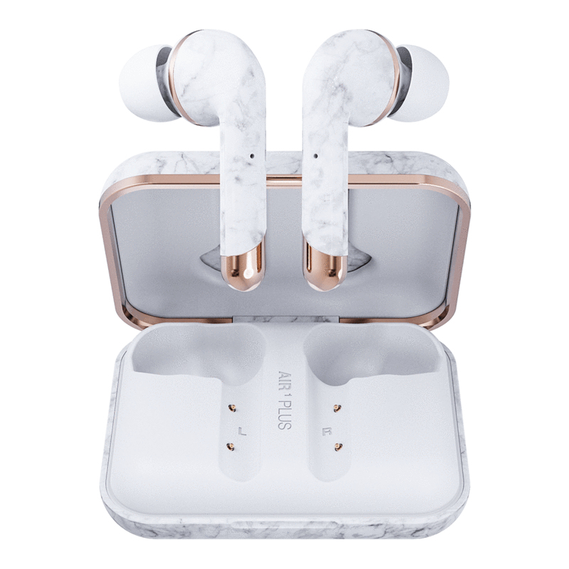 Happy Plugs Air 1 Plus Headset Wireless In-ear Calls/Music Bluetooth Marble colour, White image 5