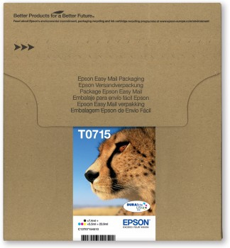 Epson Cheetah Multipack 4-colours T0715 DURABrite Ultra Ink EasyMail Pack