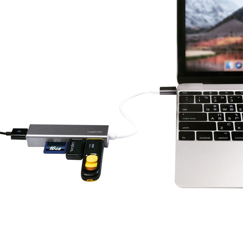 LogiLink UA0305 laptop dock/port replicator Wired USB 3.2 Gen 1 (3.1 Gen 1) Type-C Aluminium – image 5