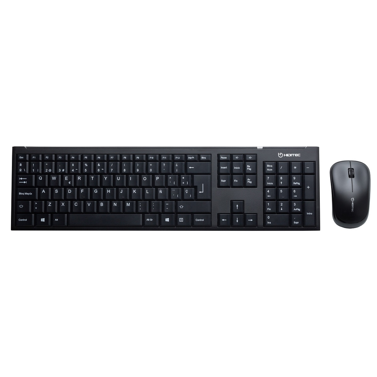 Hiditec KM300 keyboard Mouse included RF Wireless QWERTY Black – image 1