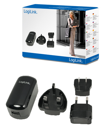 LogiLink PA0040 mobile device charger Digital camera, Mobile phone, MP3 Black AC Indoor – image 2