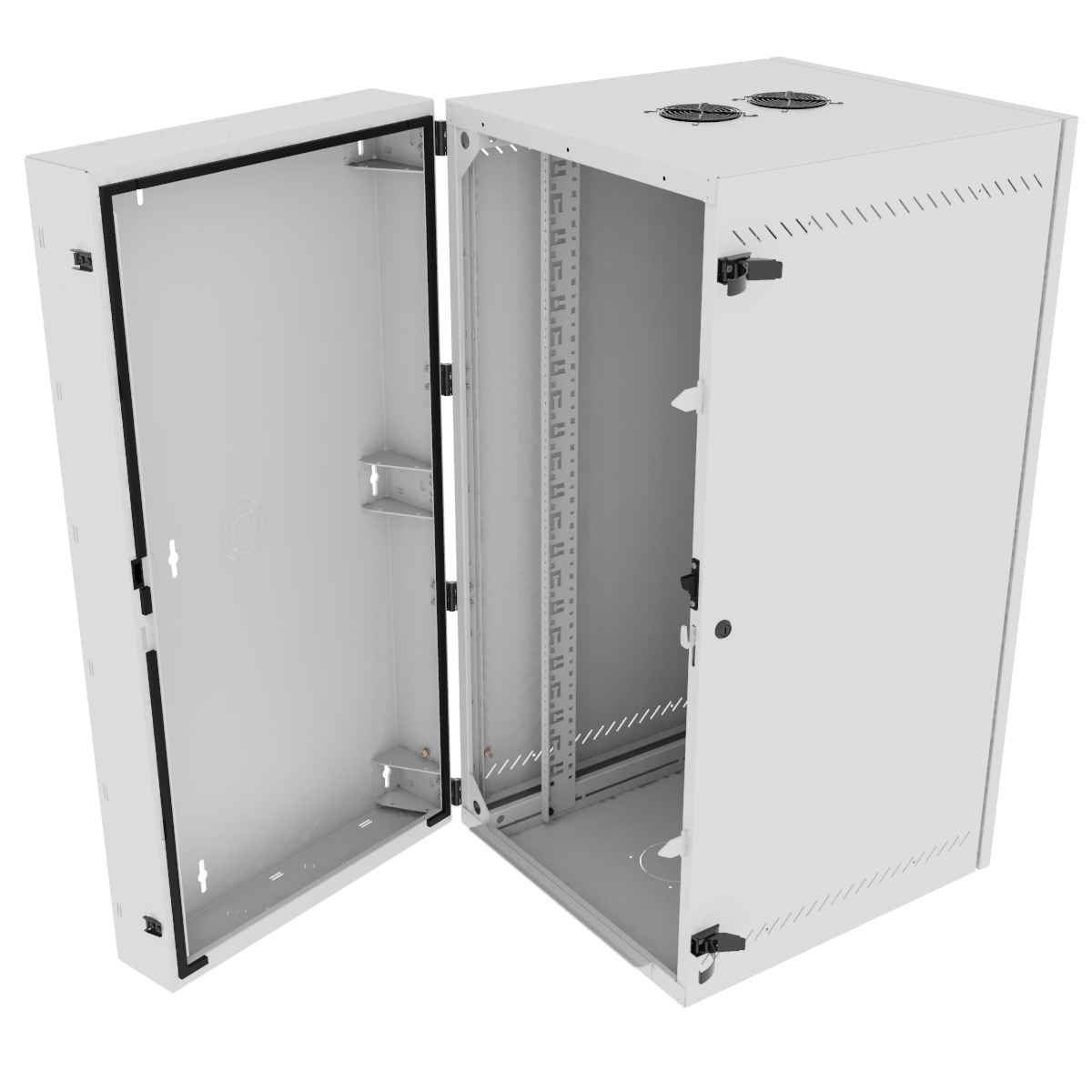 Vertiv VR Rack GL48WMCMS-W-SC-AF-00 rack cabinet 25U Wall mounted rack White – image 3
