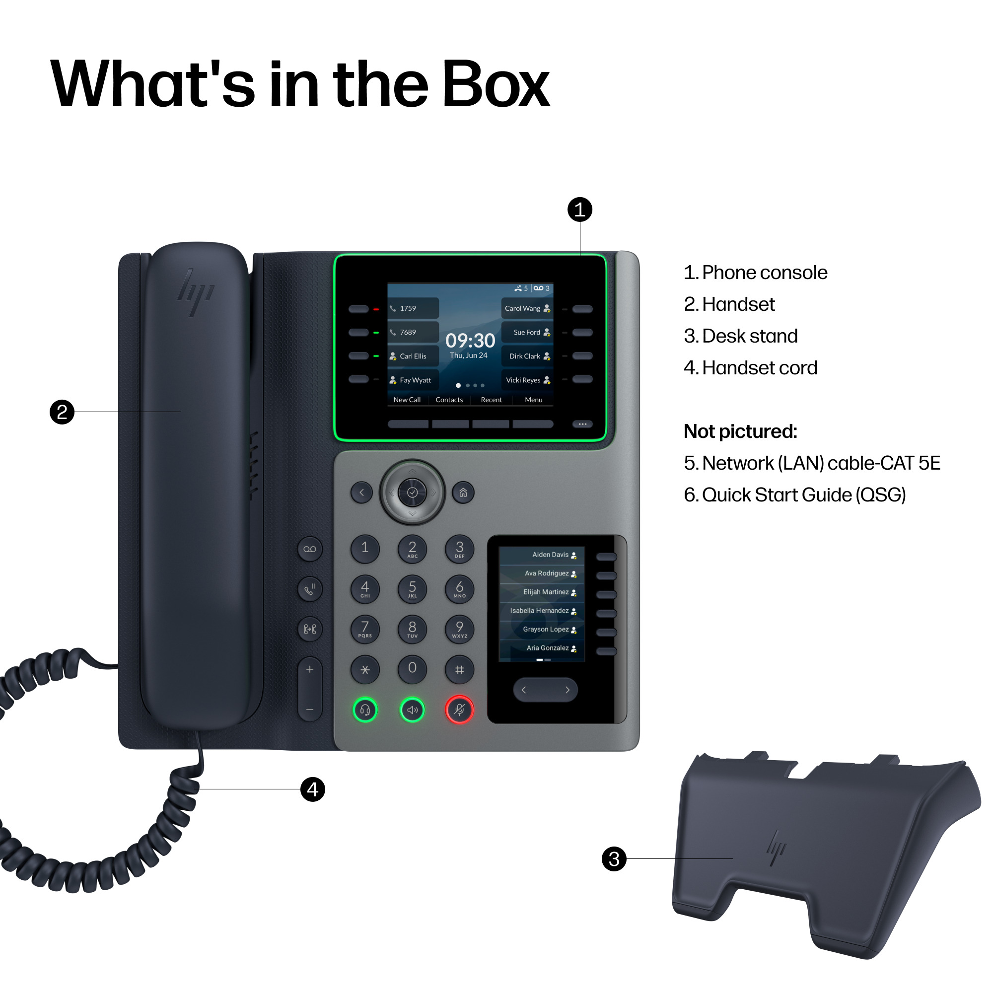 HP Poly Edge V650 OpenSIP DeskPhone – image 3