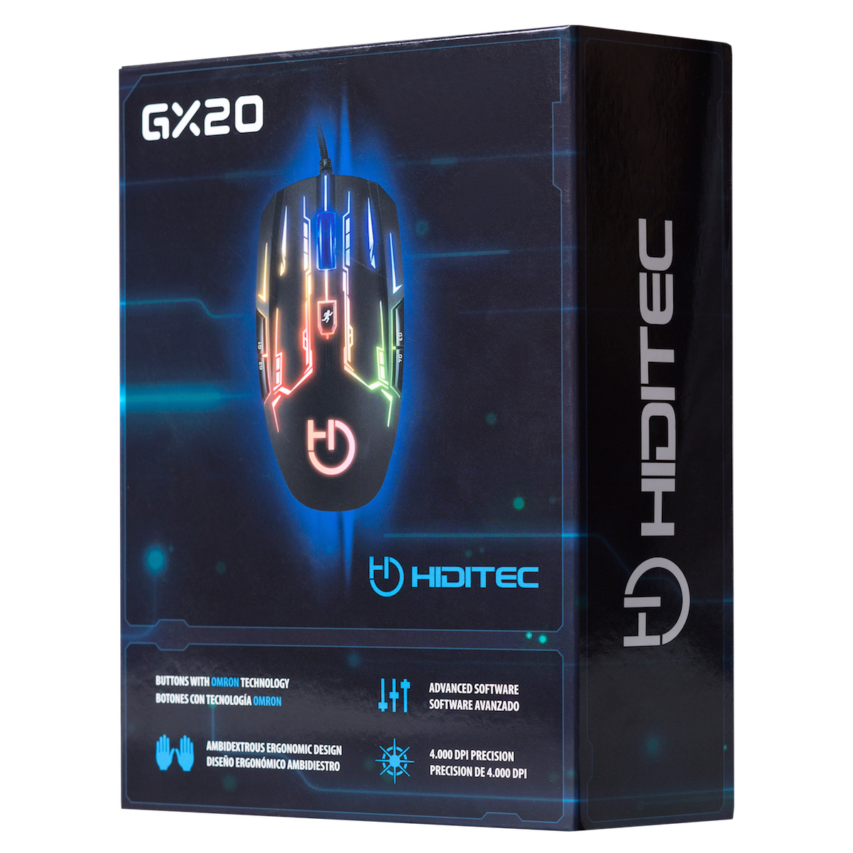 Hiditec GX20 mouse Gaming Ambidextrous USB Type-A 4000 DPI – image 5