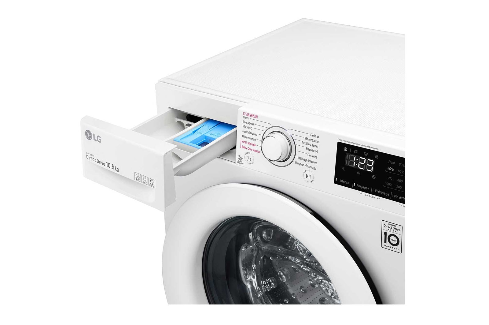 LG F14V33WHS washing machine Front-load – image 5