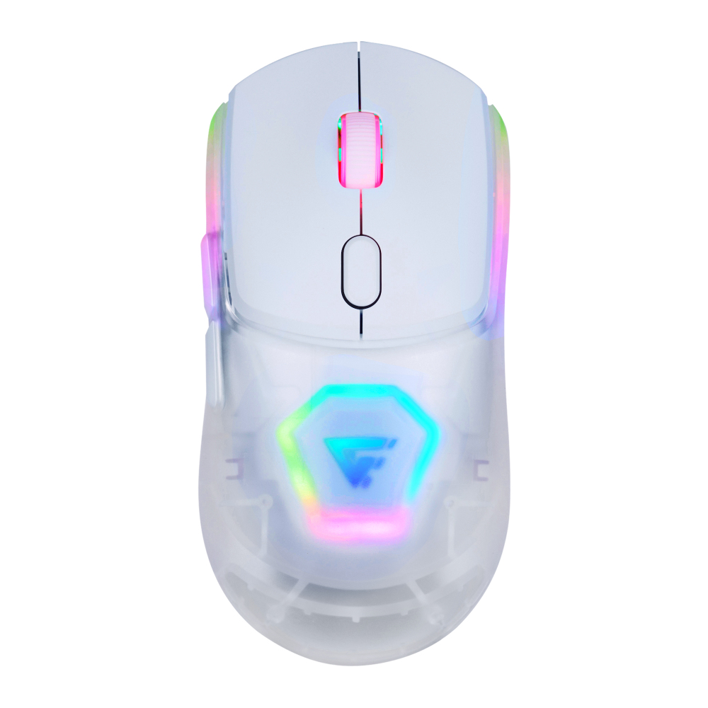 Mouse Gamer Game Factor MOW700 - Inalámbrico - RGB - Blanco - MOW700-WH