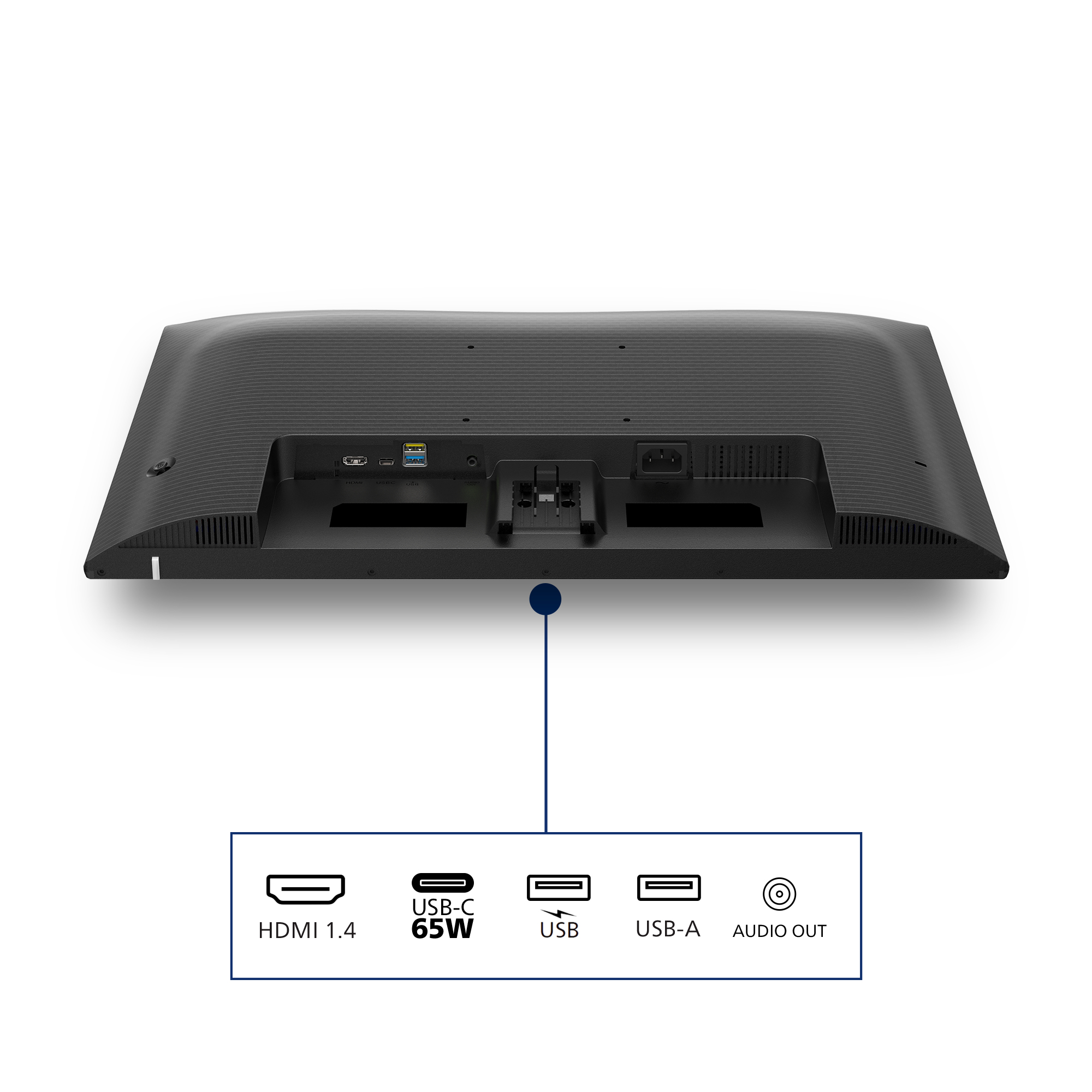 MONITOR LCD IPS LED 100Hz 23.8 Wide 4ms MM FHD 1300:1 BLACK HDMI USB-C Hub USB Vesa - Miniatura 4