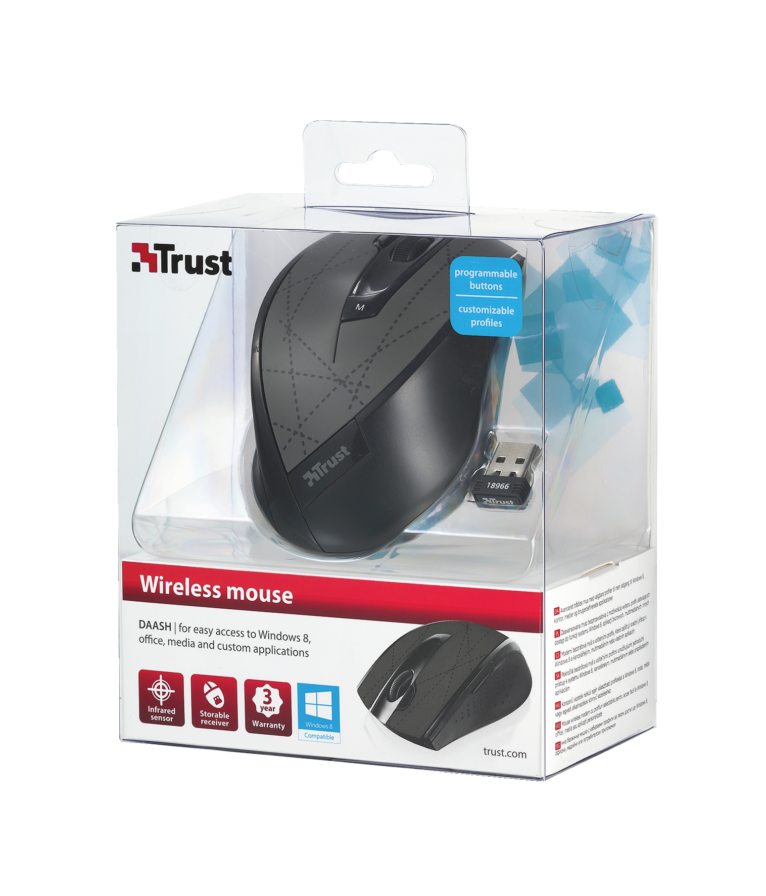 Trust Daash mouse Office RF Wireless Laser 2000 DPI – image 4