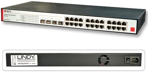 Lindy 25026 network switch Managed L2 1U
