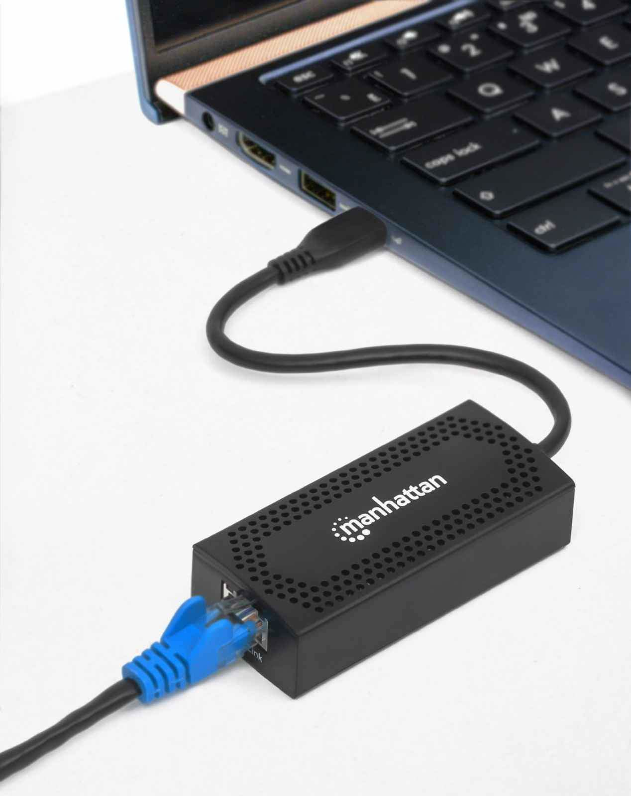 Manhattan USB-C to 5GBASE-T Gigabit (10/100/1000 Mbps & 5 Gbps) RJ45 Network Adapter, 5 Gbps (USB 3.2 Gen1 aka USB 3.0), SuperSpeed USB, Multi-Gigabit Ethernet, – image 6