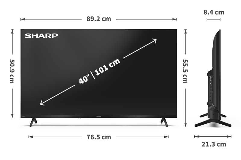 Sharp 40HF3465 TV 101.6 cm (40") Full HD Smart TV Wi-Fi Black – image 8