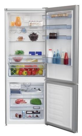 Beko CNE520EE0ZGW fridge-freezer Freestanding White – image 2