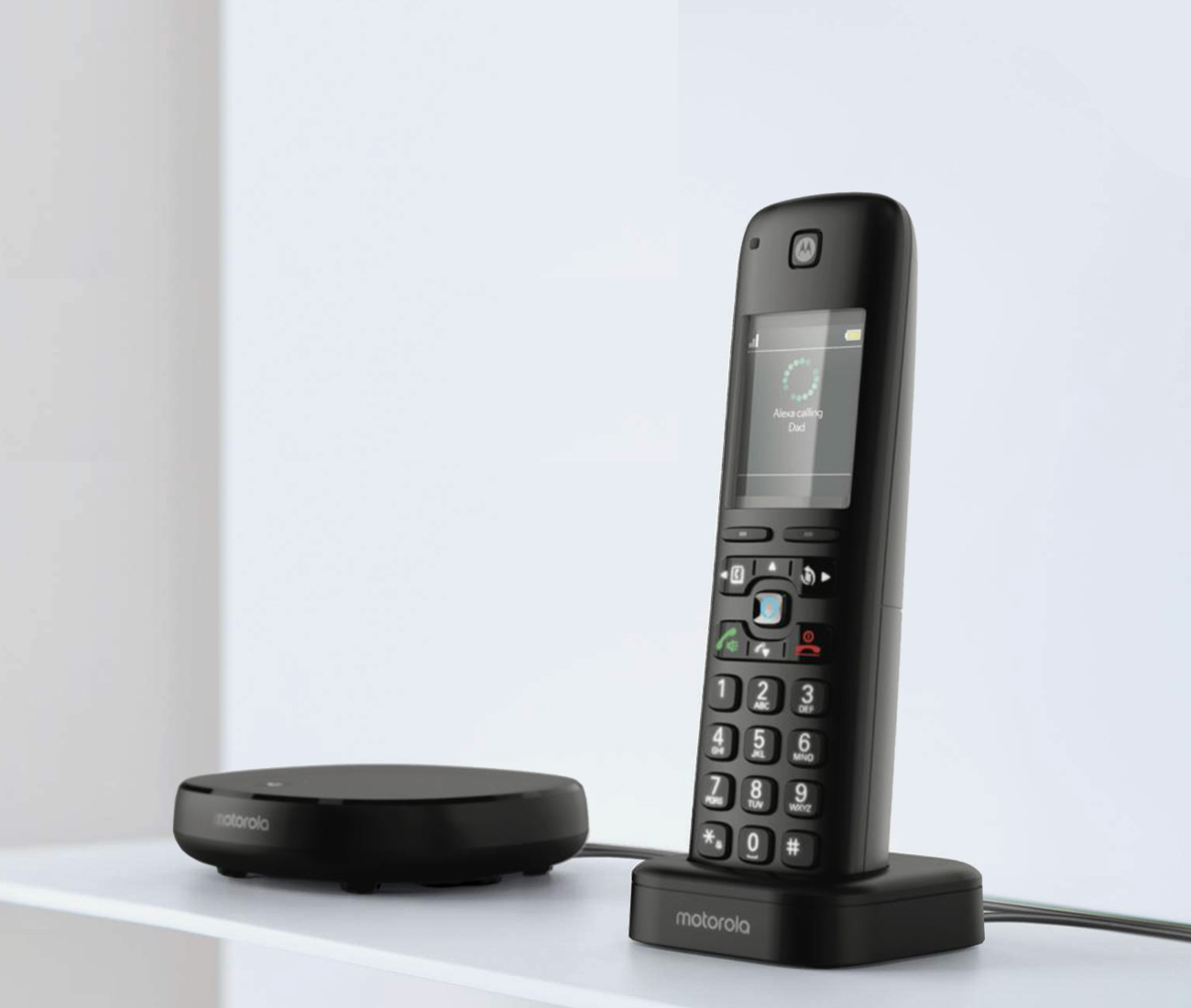 Motorola TELAXH01 telephone DECT telephone Caller ID Black