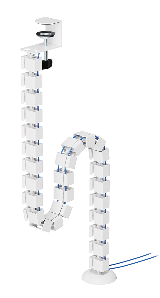 Neomounts - Cable management spine - clamp-on design, universal - white